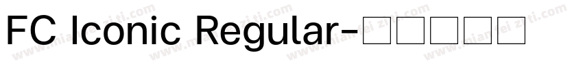 FC Iconic Regular字体转换